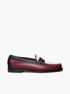 Discount G.H.BASS Weejuns Larson Letterman Penny Loafers Wine