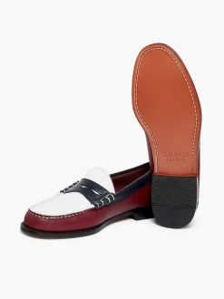 Discount G.H.BASS Weejuns Larson Letterman Penny Loafers Wine