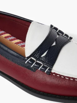 Discount G.H.BASS Weejuns Larson Letterman Penny Loafers Wine