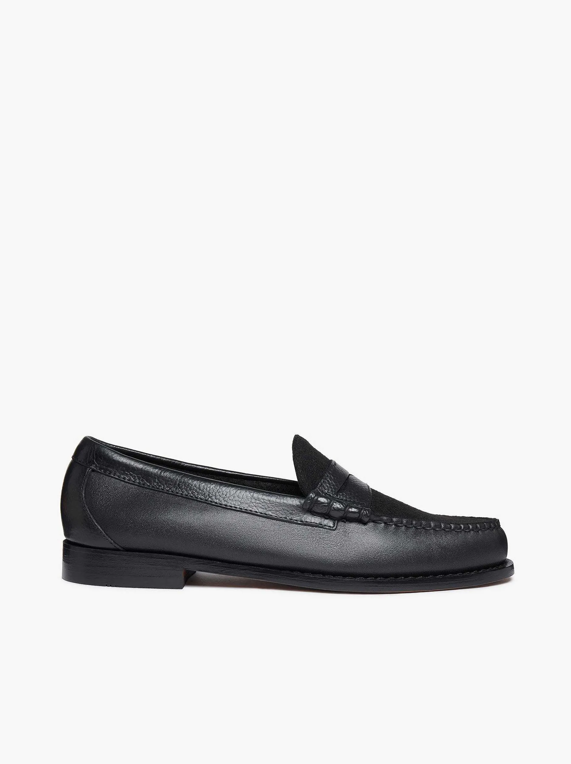 Clearance G.H.BASS Weejuns Larson Letterman Penny Loafers Black