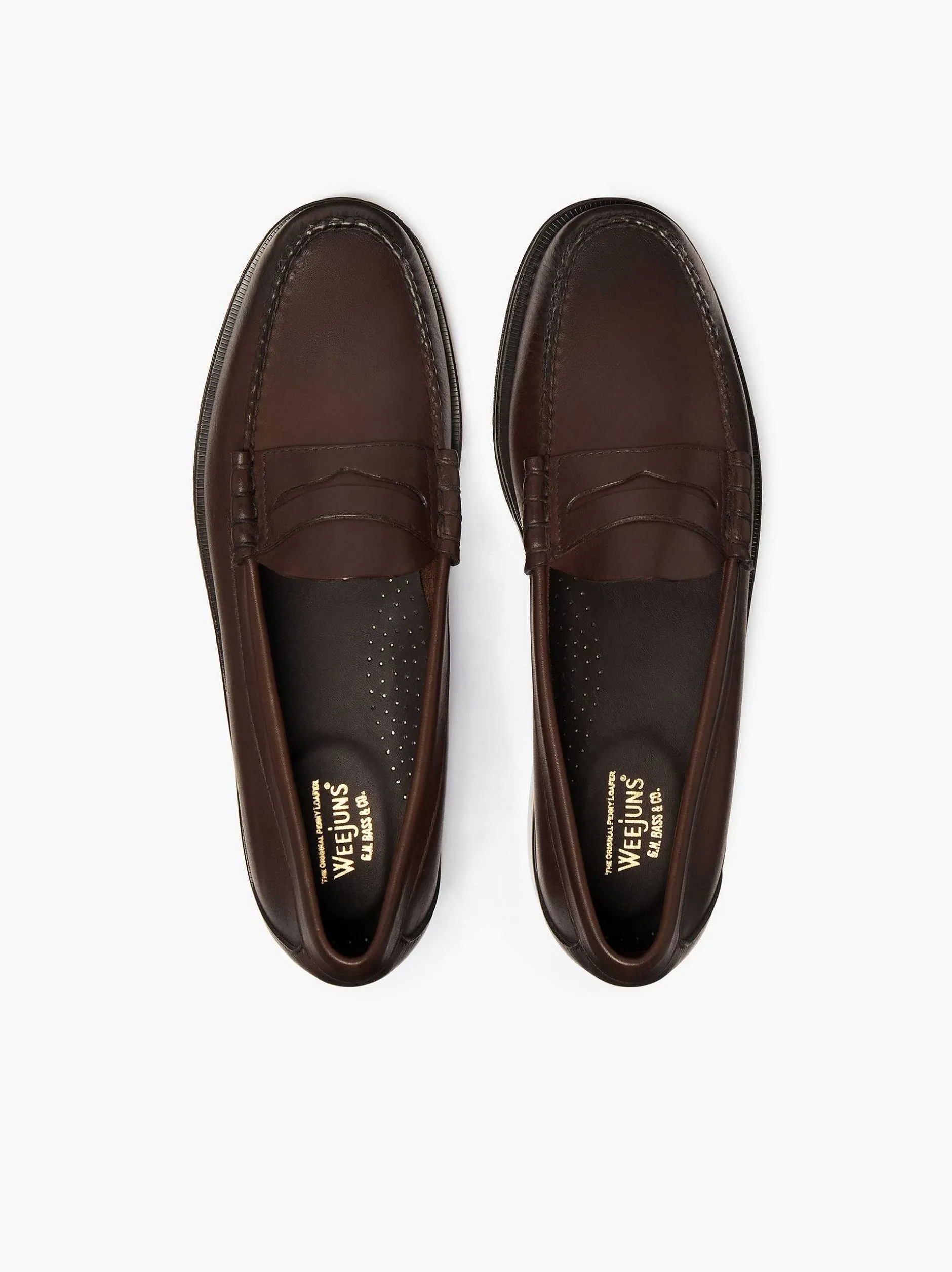 Online G.H.BASS Weejuns Larson Penny Loafers Chocolate