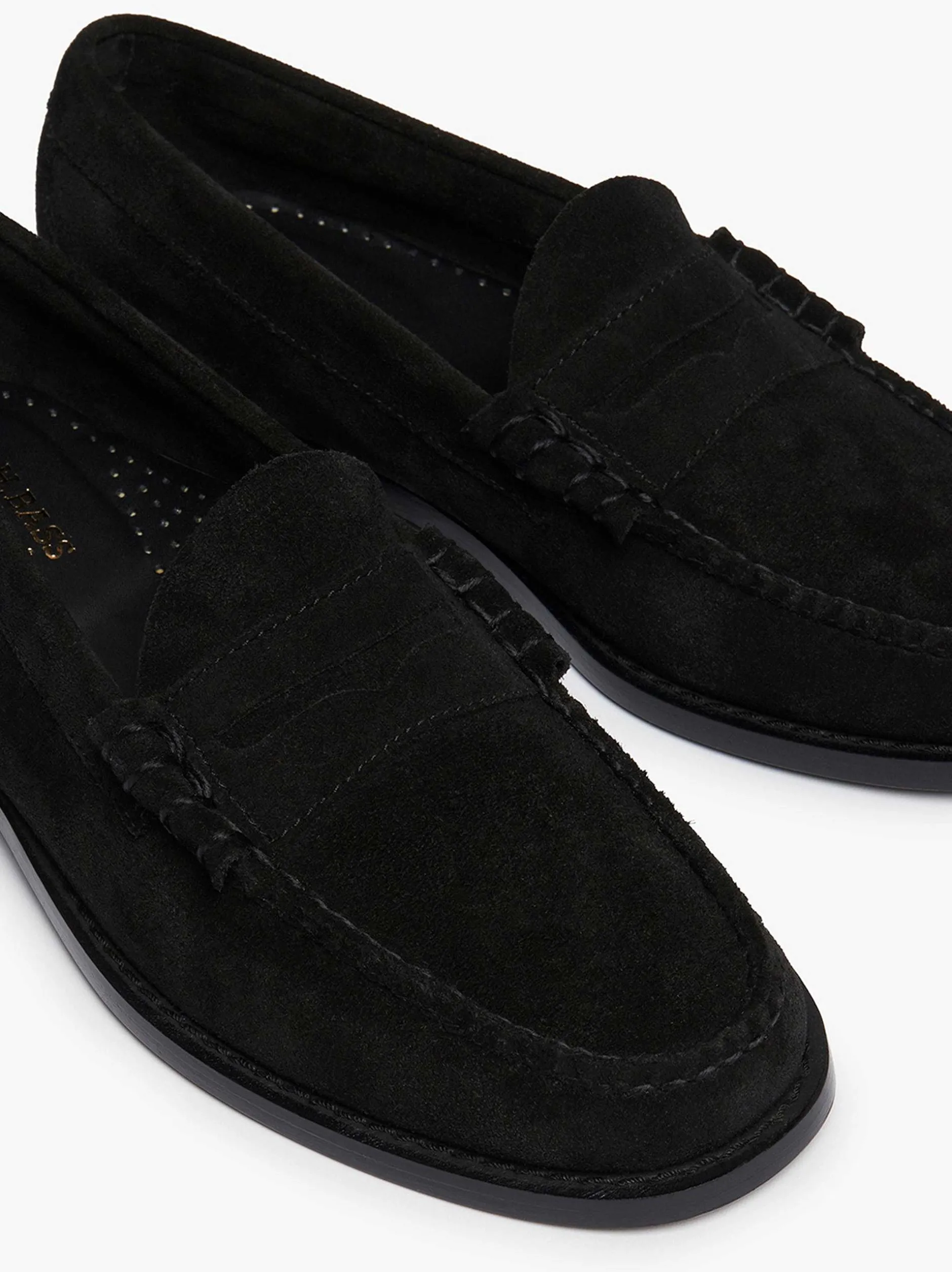 New G.H.BASS Weejuns Larson Penny Loafers Black