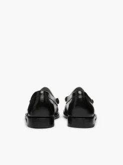 Sale G.H.BASS Weejuns Larson Penny Loafers Black & White