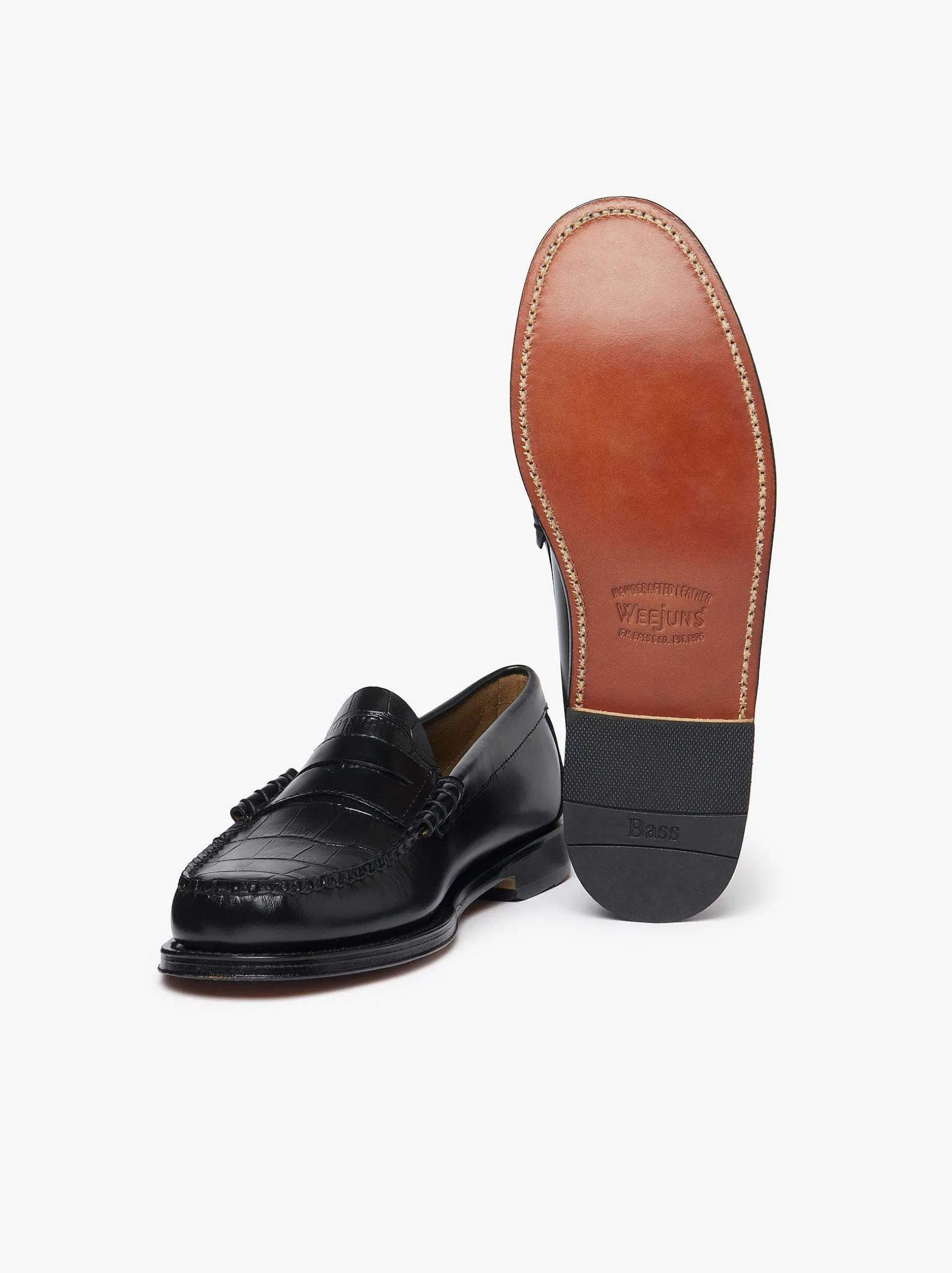 G.H.BASS Weejuns Larson Penny Loafers Black