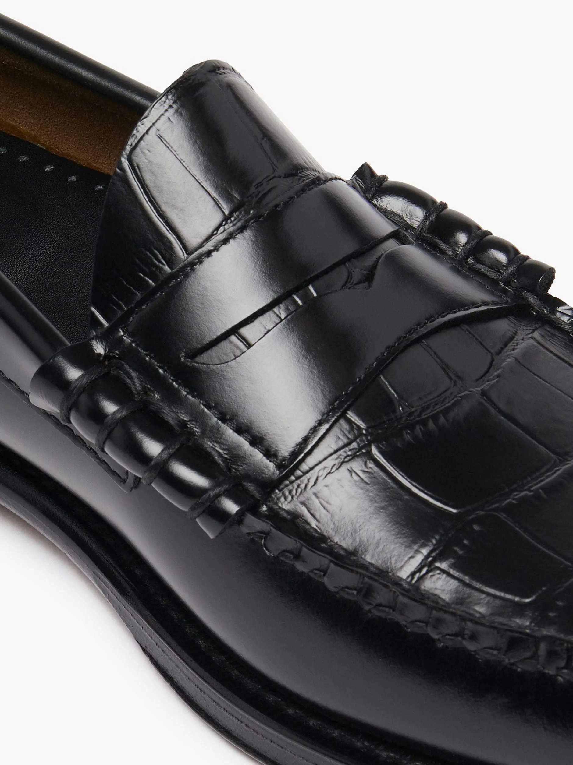 G.H.BASS Weejuns Larson Penny Loafers Black