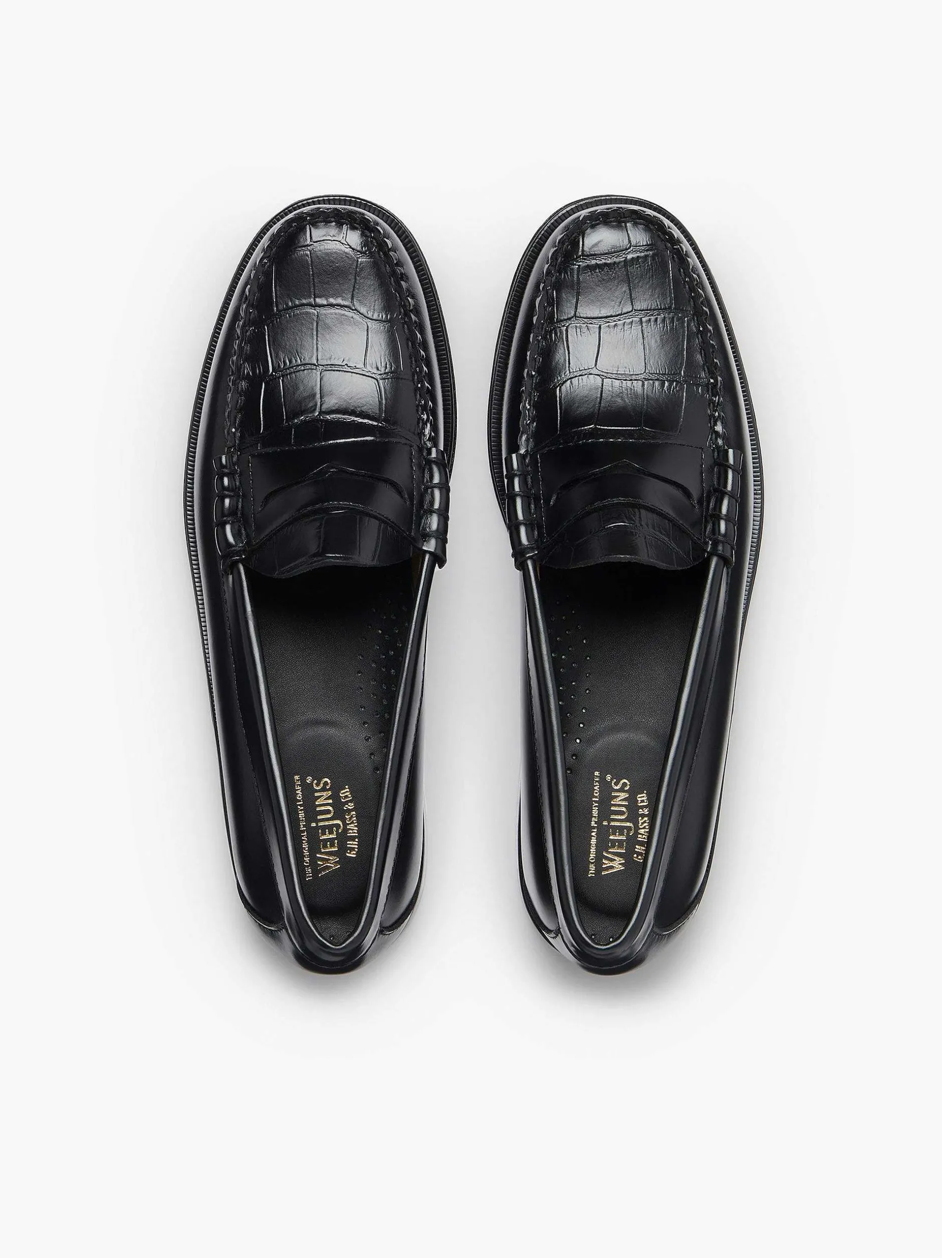 G.H.BASS Weejuns Larson Penny Loafers Black