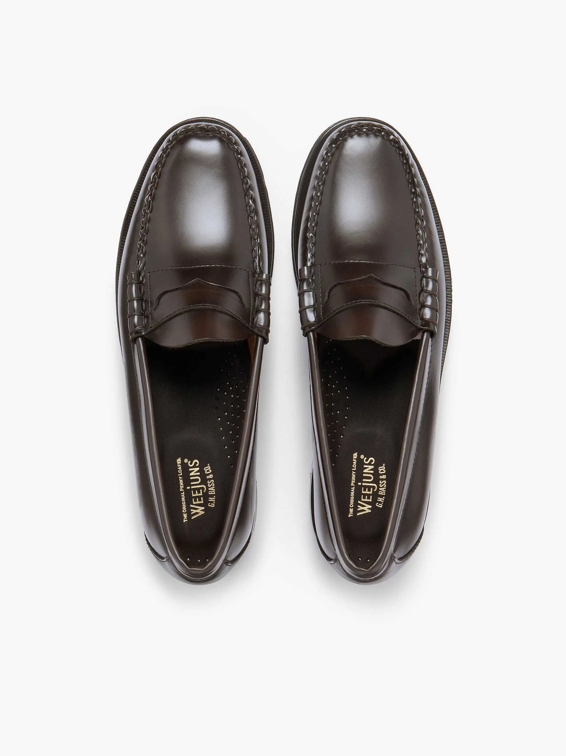 Online G.H.BASS Weejuns Larson Penny Loafers Chocolate