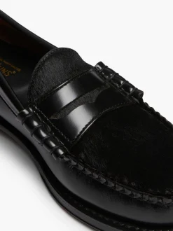 New G.H.BASS Weejuns Larson Penny Loafers Black