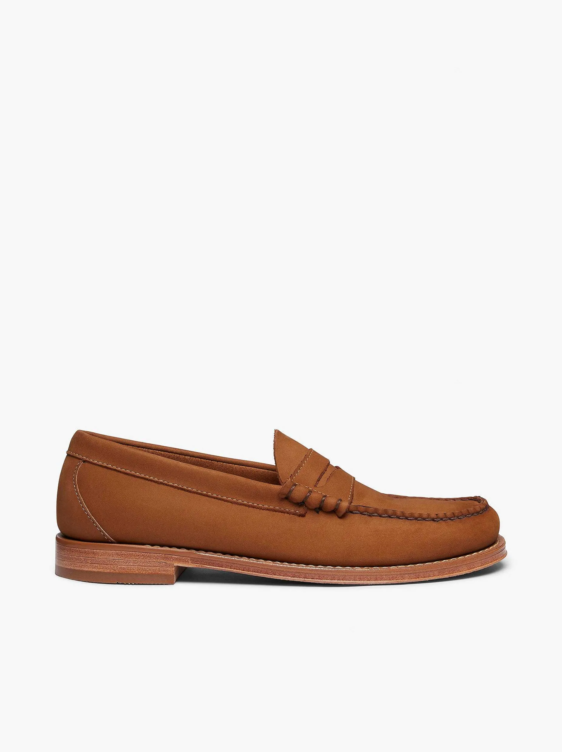 Online G.H.BASS Weejuns Larson Penny Loafers Tan Nubuck