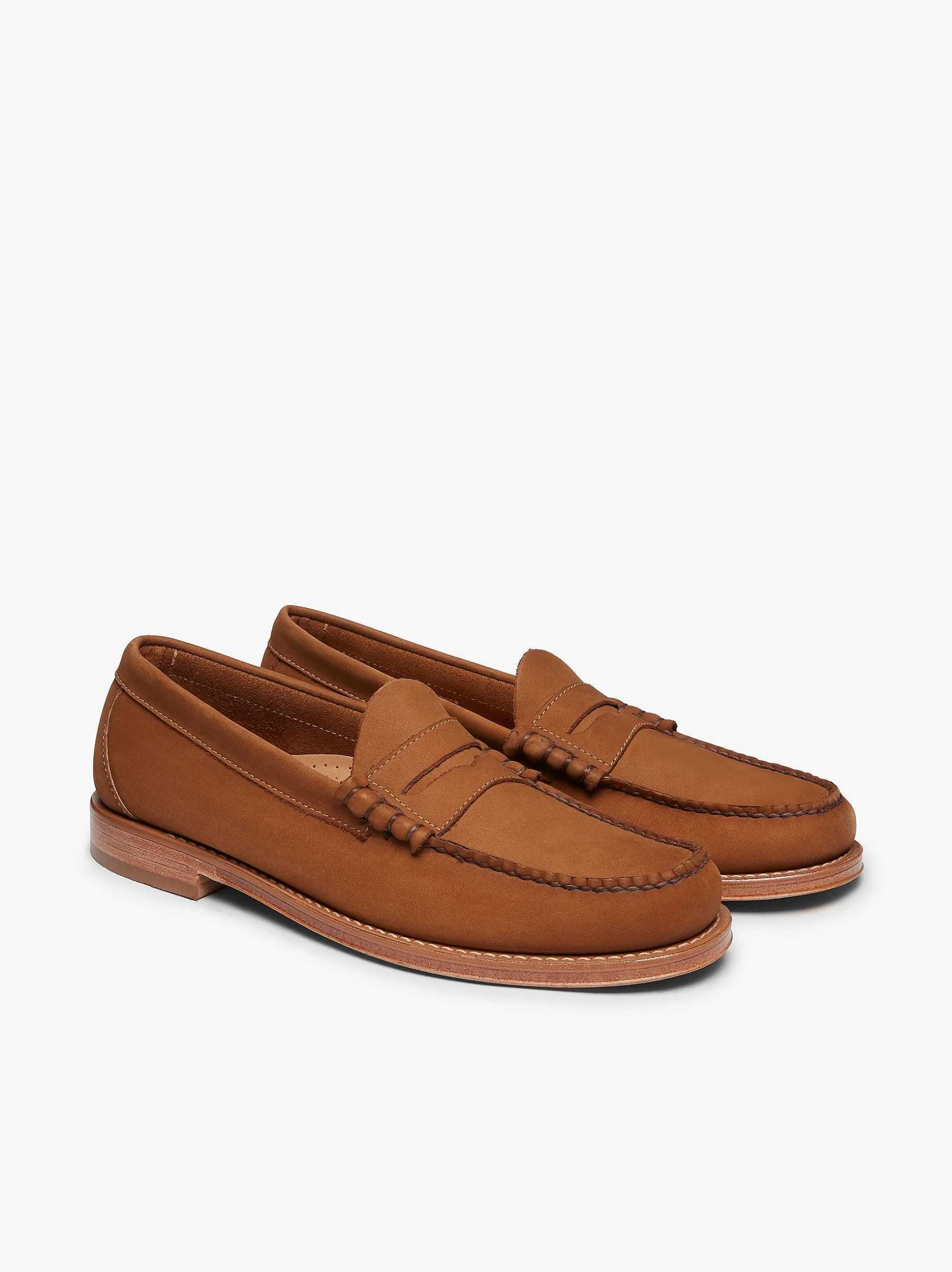 Online G.H.BASS Weejuns Larson Penny Loafers Tan Nubuck
