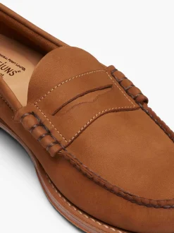 Online G.H.BASS Weejuns Larson Penny Loafers Tan Nubuck