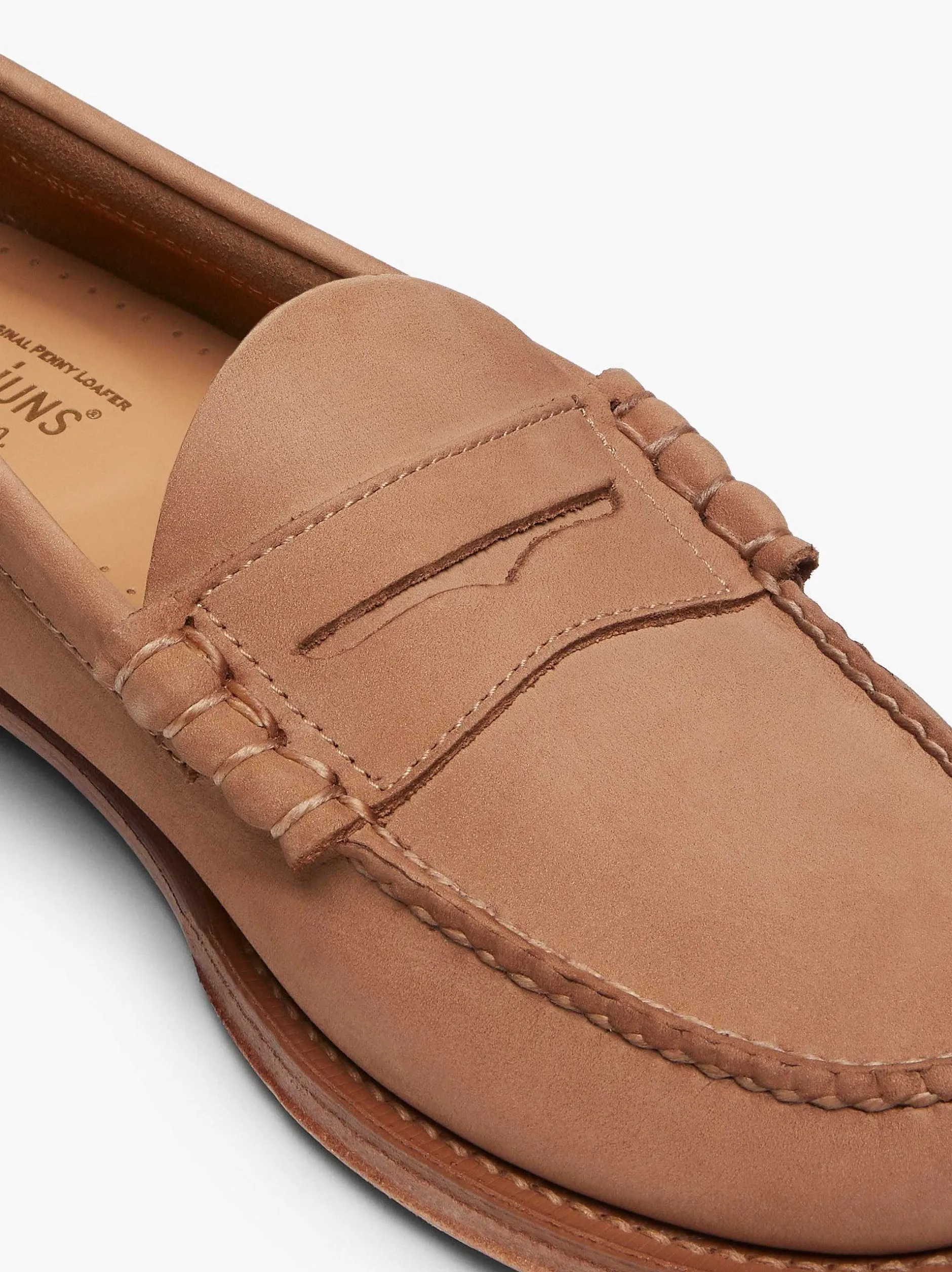 Online G.H.BASS Weejuns Larson Penny Loafers Earth Nubuck
