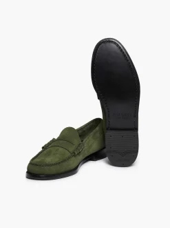 G.H.BASS Weejuns Larson Penny Loafers Dark Green