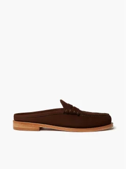 New G.H.BASS Weejuns Larson Penny Slides Chocolate