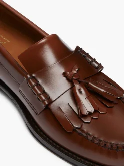 New G.H.BASS Weejuns Layton Kiltie Loafers Brown