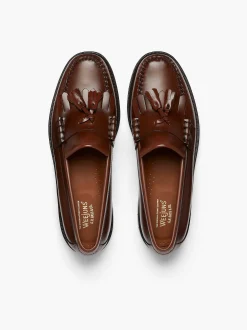 New G.H.BASS Weejuns Layton Kiltie Loafers Brown