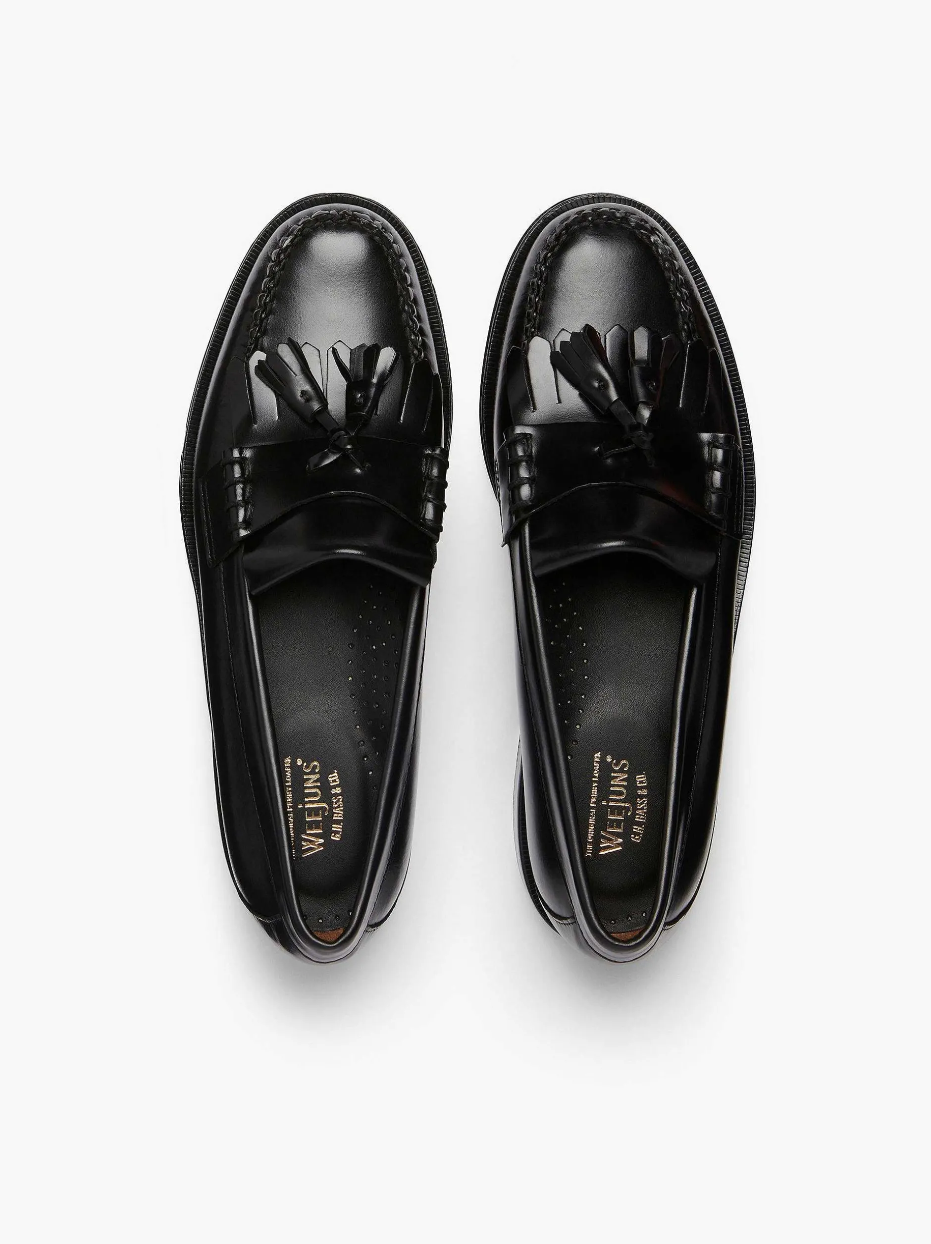 Clearance G.H.BASS Weejuns Layton Kiltie Loafers Black