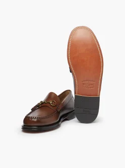 Outlet G.H.BASS Weejuns Lincoln Horsebit Loafers Brown