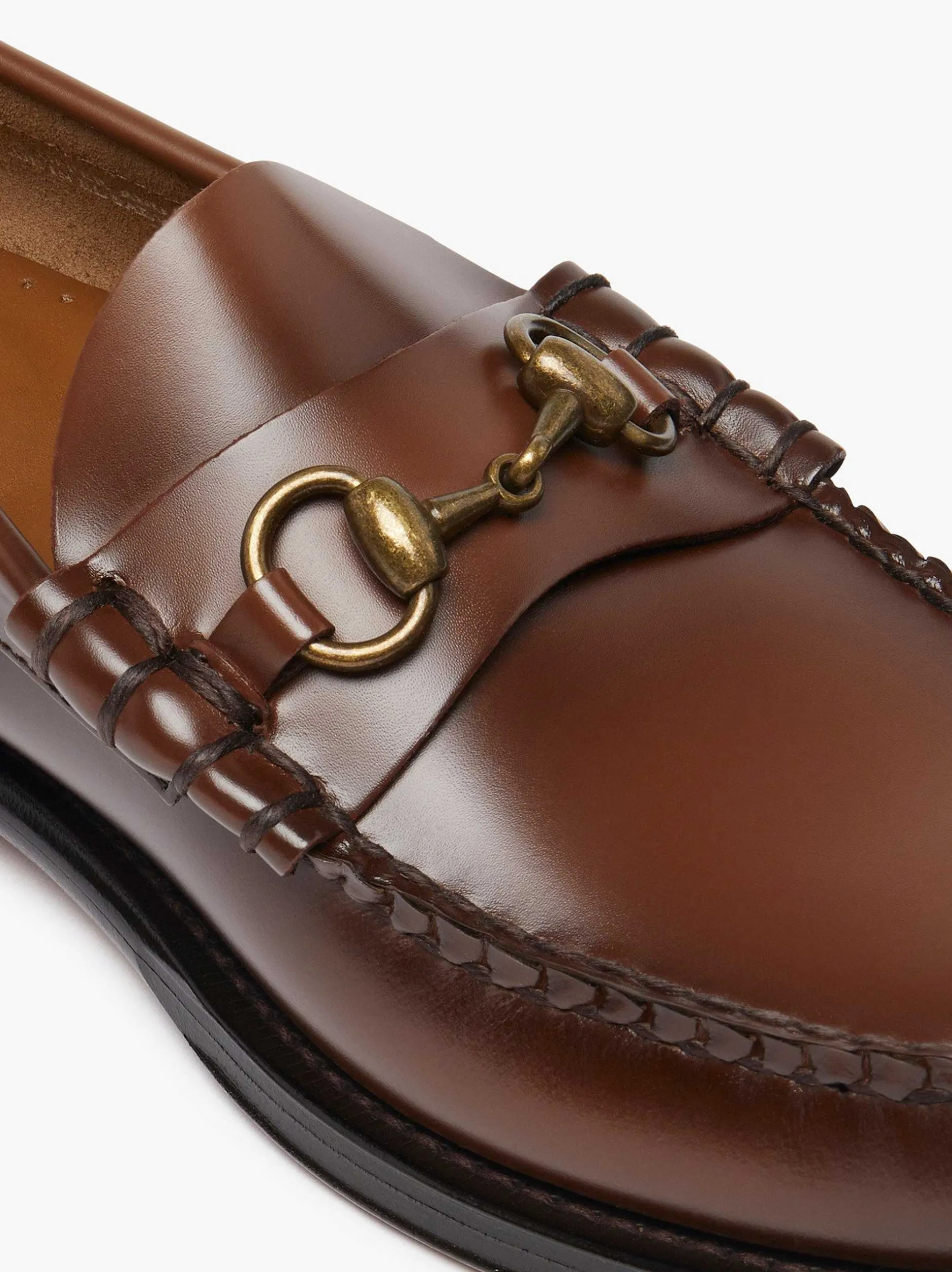 Outlet G.H.BASS Weejuns Lincoln Horsebit Loafers Brown
