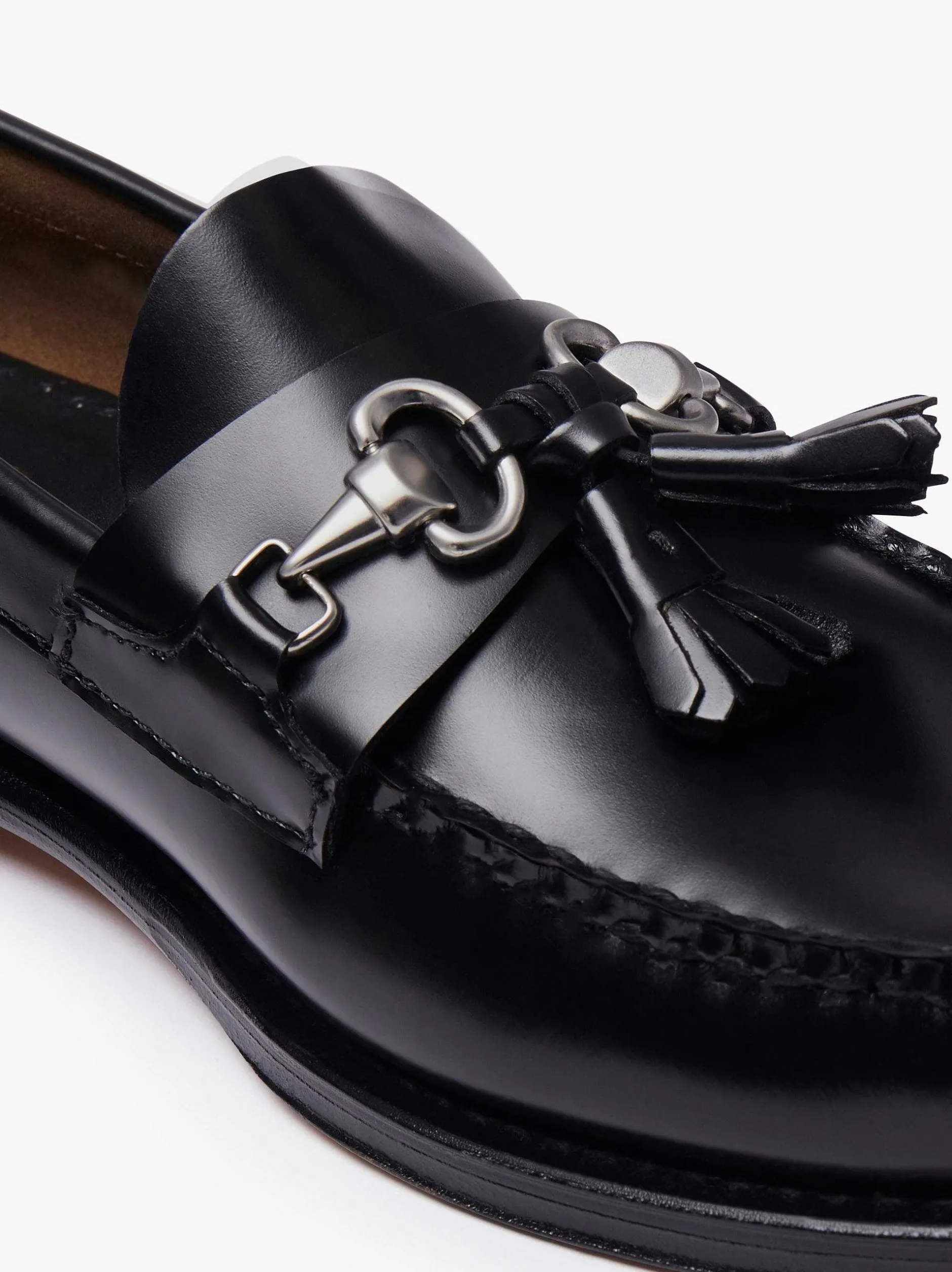 Sale G.H.BASS Weejuns Lincoln Horsebit Tassel Loafers Black