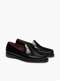 New G.H.BASS Weejuns Logan Penny Loafers Black