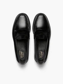 New G.H.BASS Weejuns Logan Penny Loafers Black