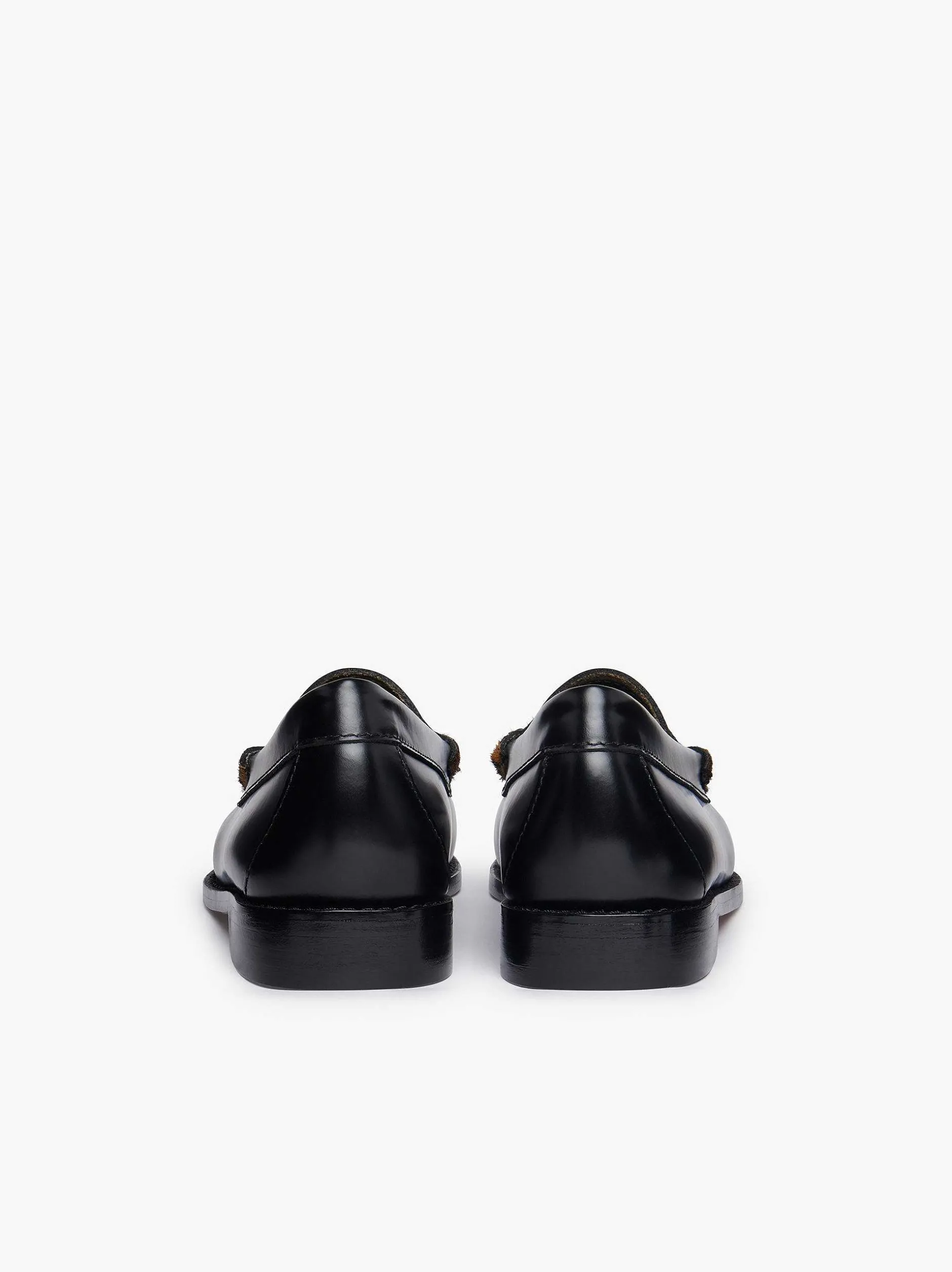 Sale G.H.BASS Weejuns Penny Loafers Leopard Print & Black