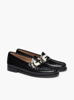 New G.H.BASS Weejuns Penny Loafers Zebra Print & Black