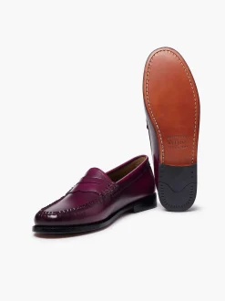 Best G.H.BASS Weejuns Penny Loafers Dark Red