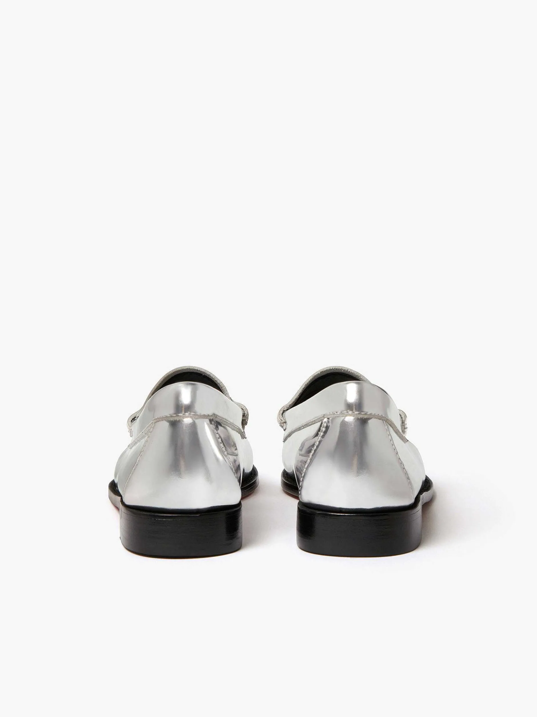 G.H.BASS Weejuns Penny Loafers Silver