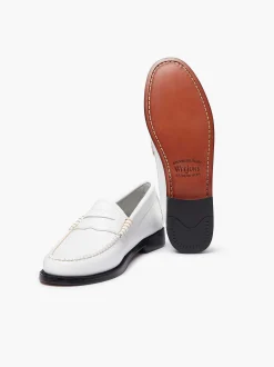 Sale G.H.BASS Weejuns Penny Loafers White