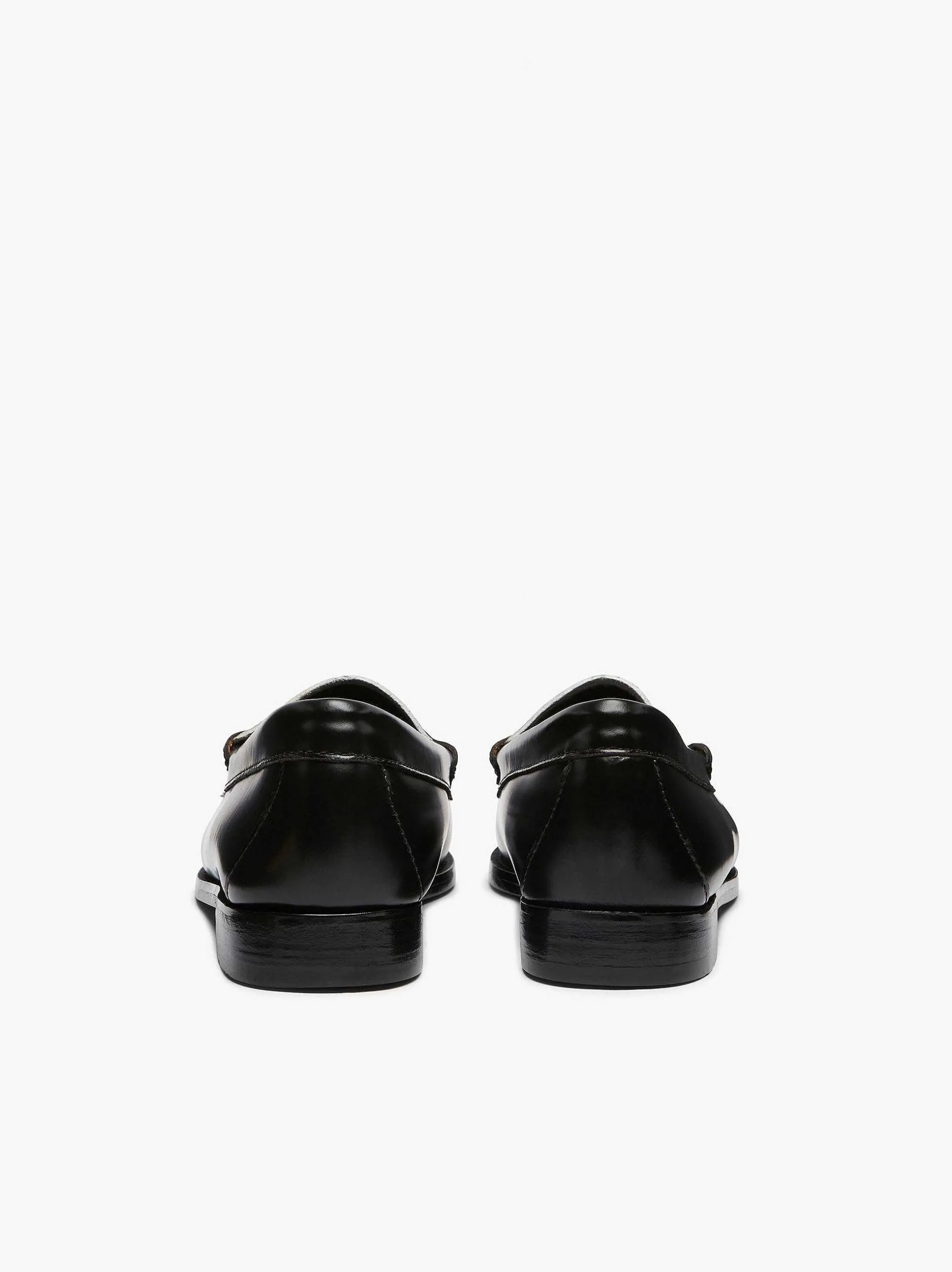 Hot G.H.BASS Weejuns Penny Loafers Black & White