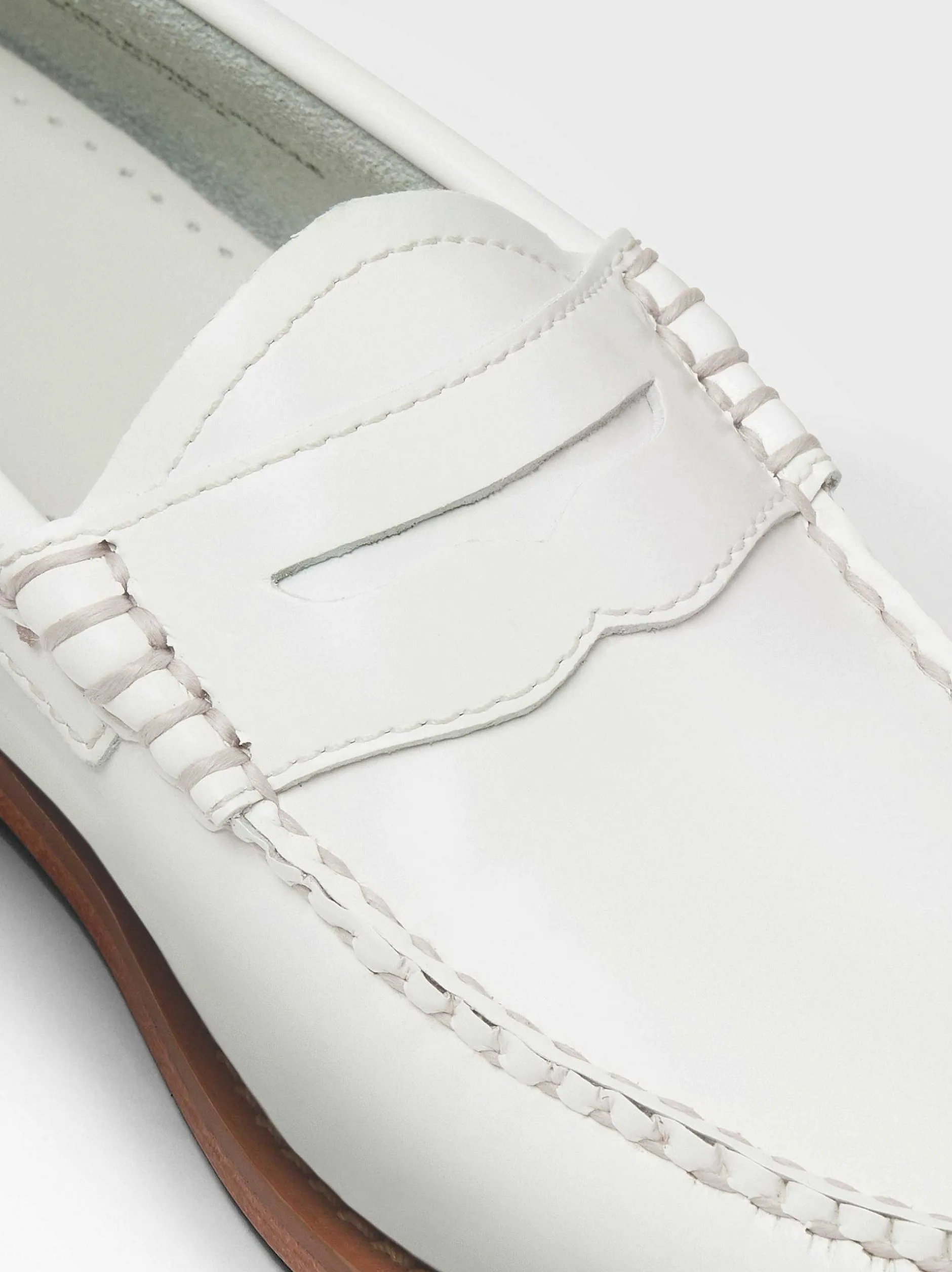Online G.H.BASS Weejuns Penny Loafers White