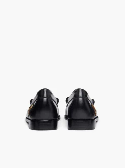 Outlet G.H.BASS Weejuns Penny Love Loafers Leopard Print & Black
