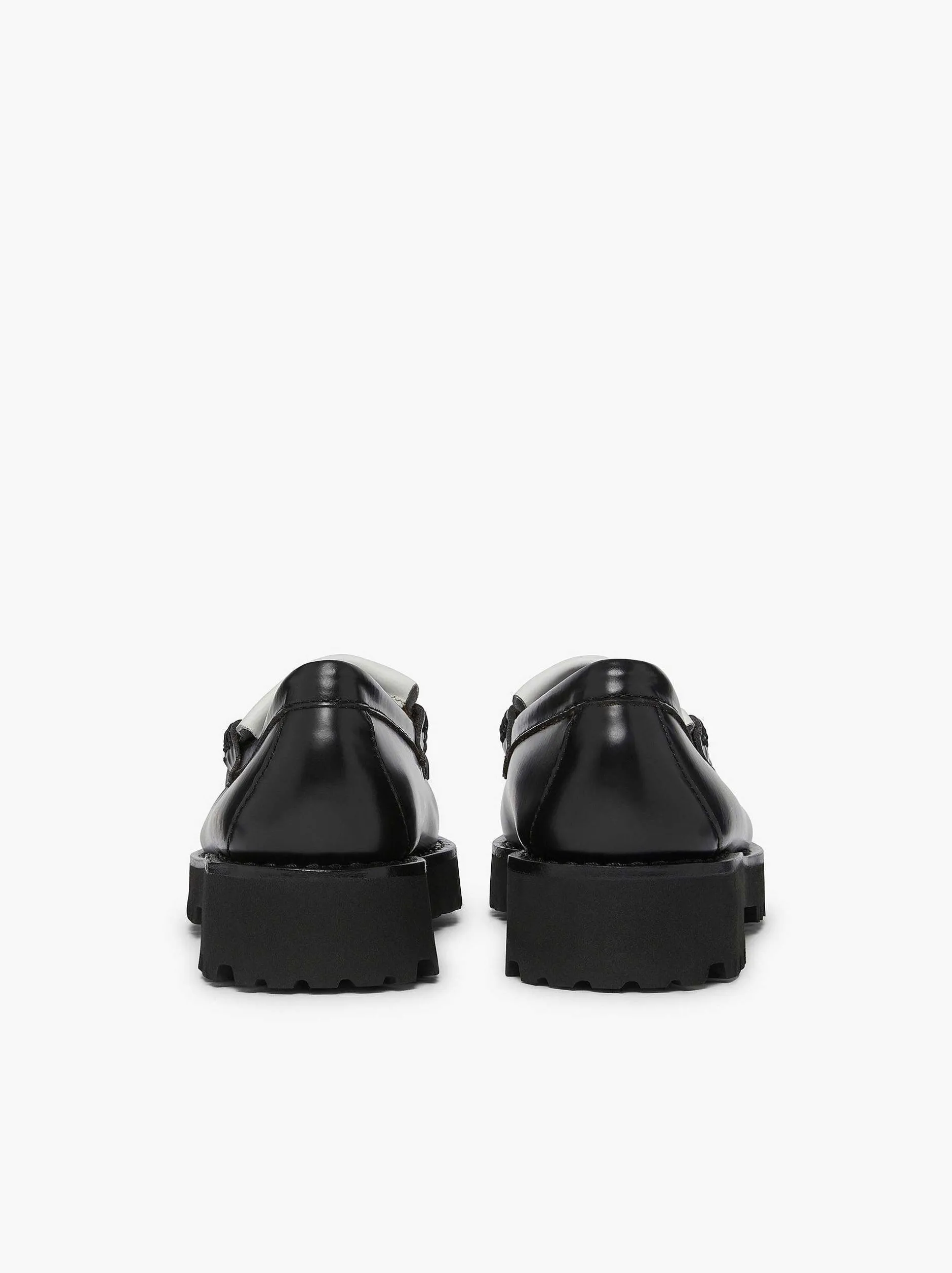 Best G.H.BASS Weejuns 90S Esther Kiltie Tassel Loafers Black & White