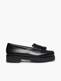 Best G.H.BASS Weejuns 90S Esther Kiltie Tassel Loafers Black