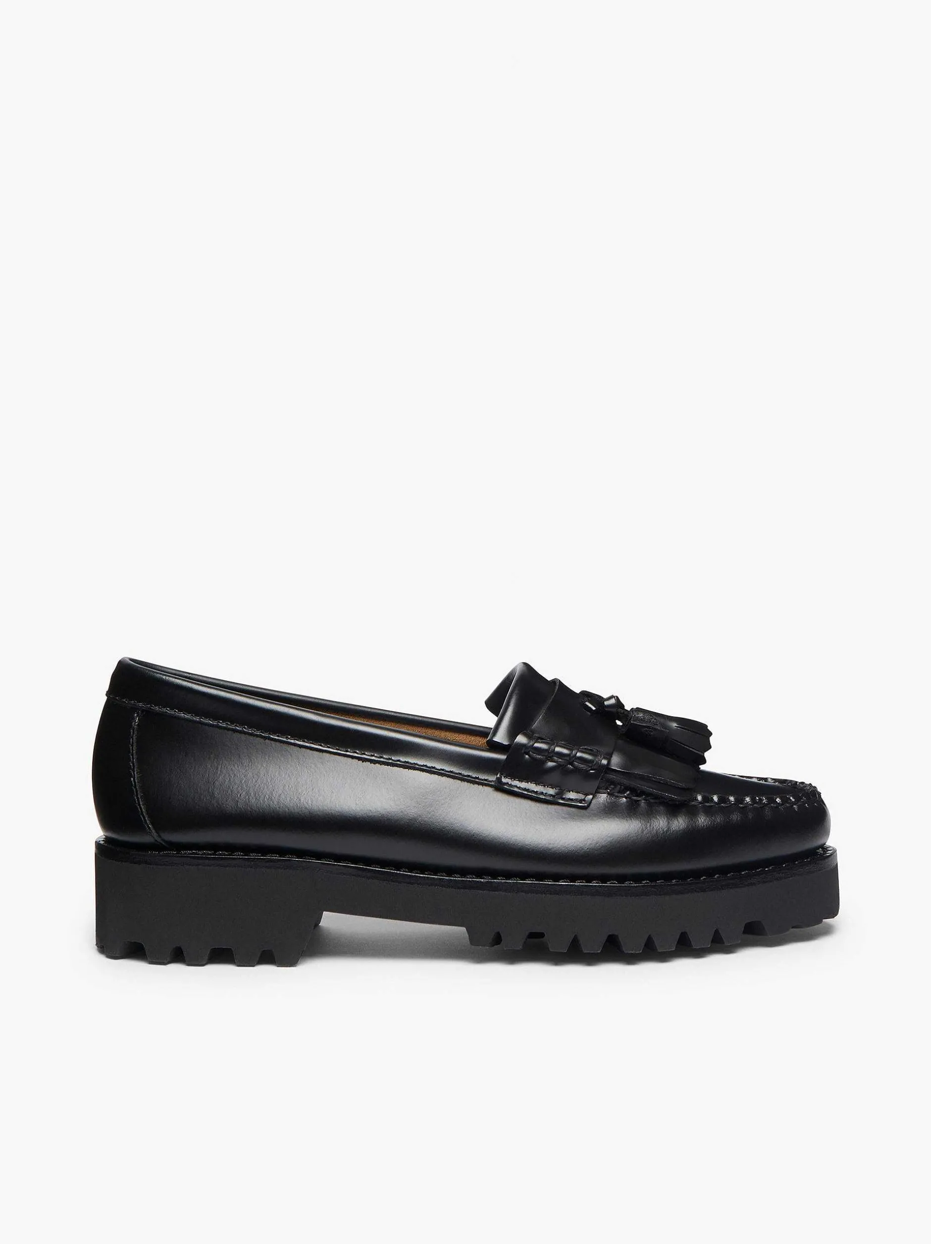 Best G.H.BASS Weejuns 90S Esther Kiltie Tassel Loafers Black
