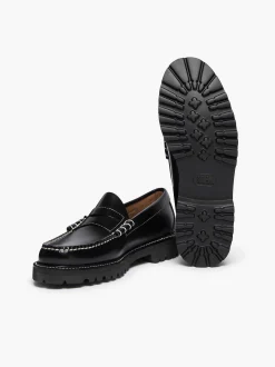 Outlet G.H.BASS Weejuns 90S Larson Penny Loafers Black