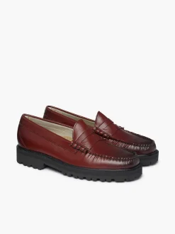 Hot G.H.BASS Weejuns 90S Larson Penny Loafers Burgundy