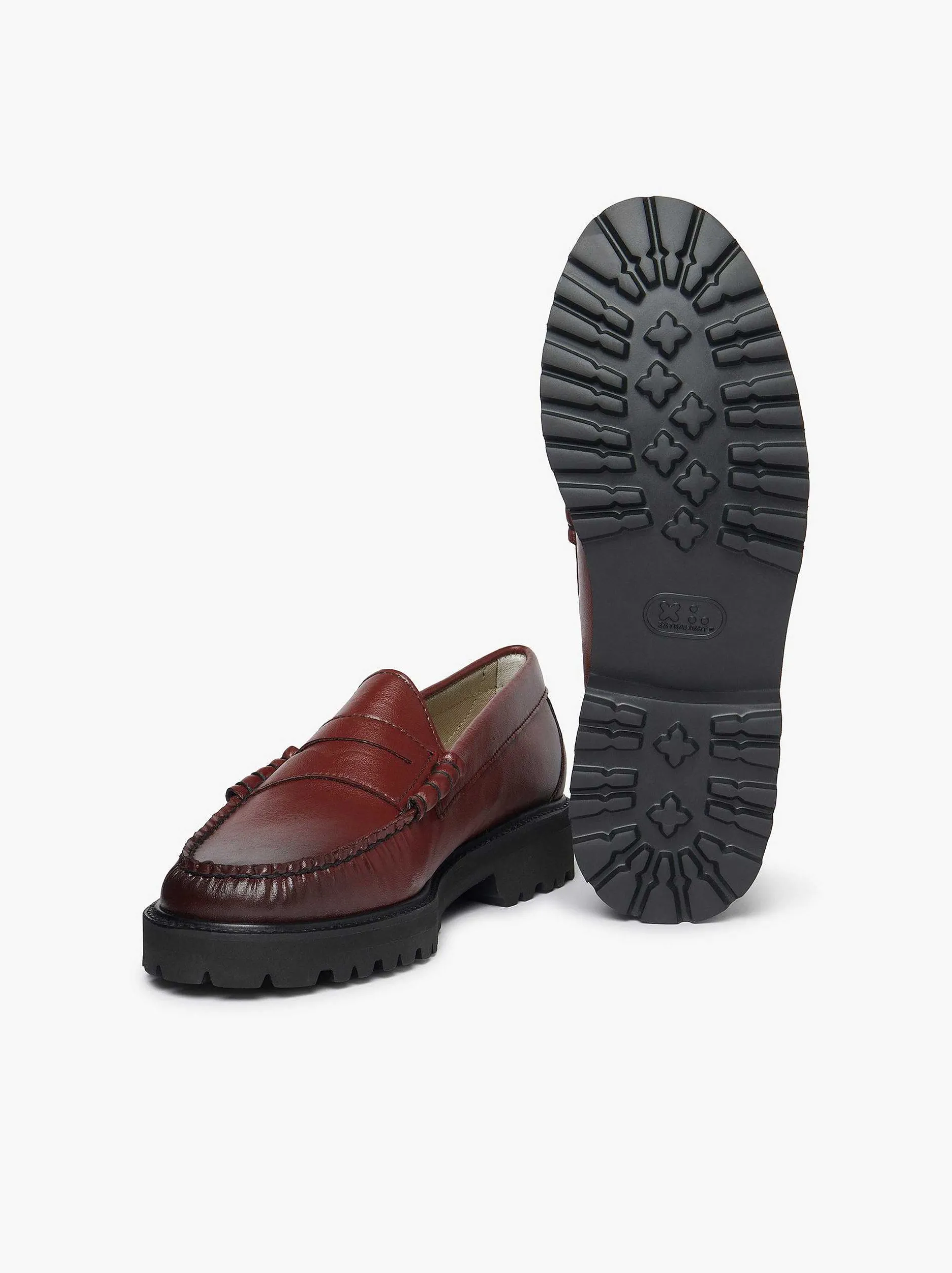 Hot G.H.BASS Weejuns 90S Larson Penny Loafers Burgundy