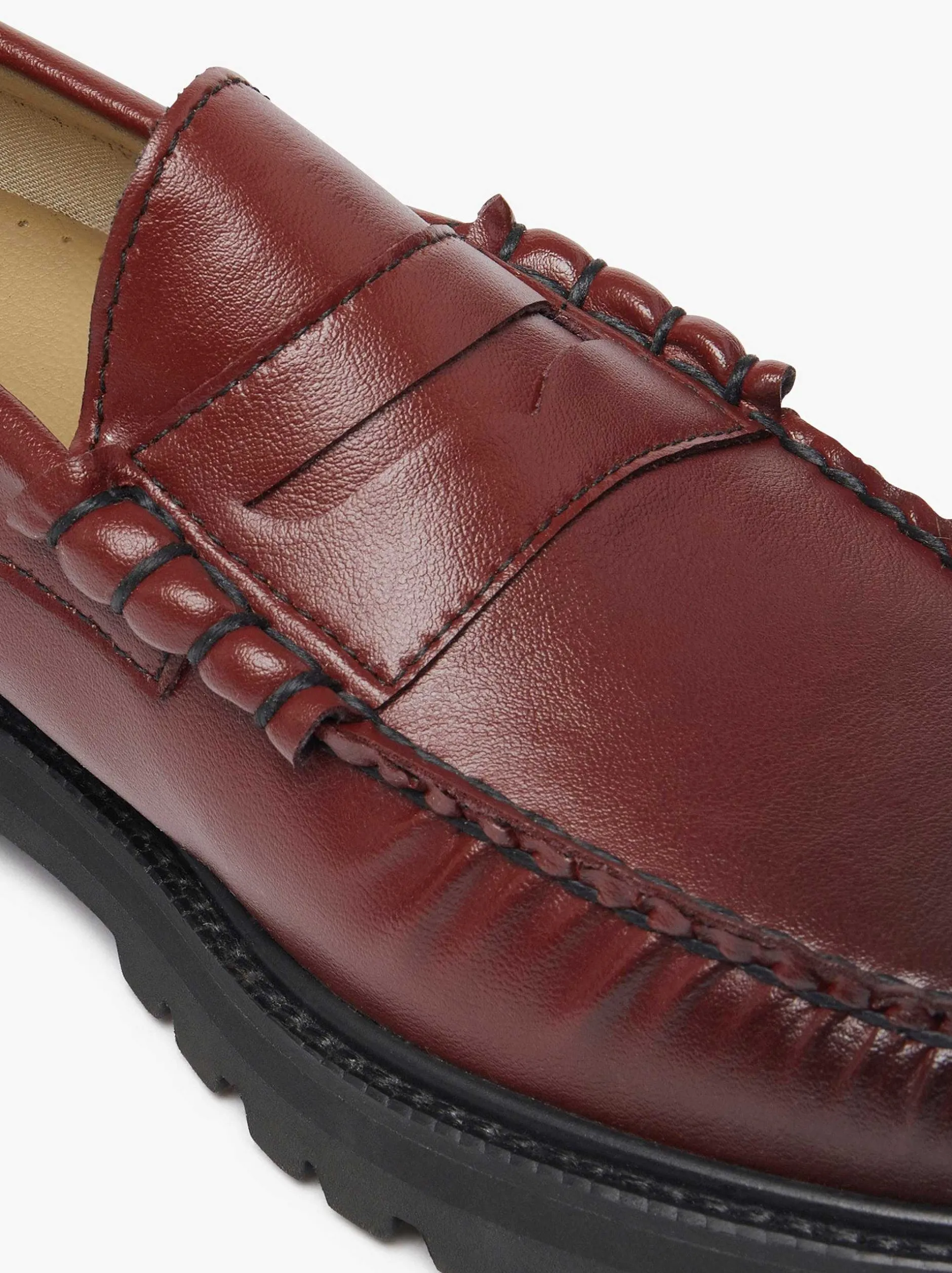 Hot G.H.BASS Weejuns 90S Larson Penny Loafers Burgundy