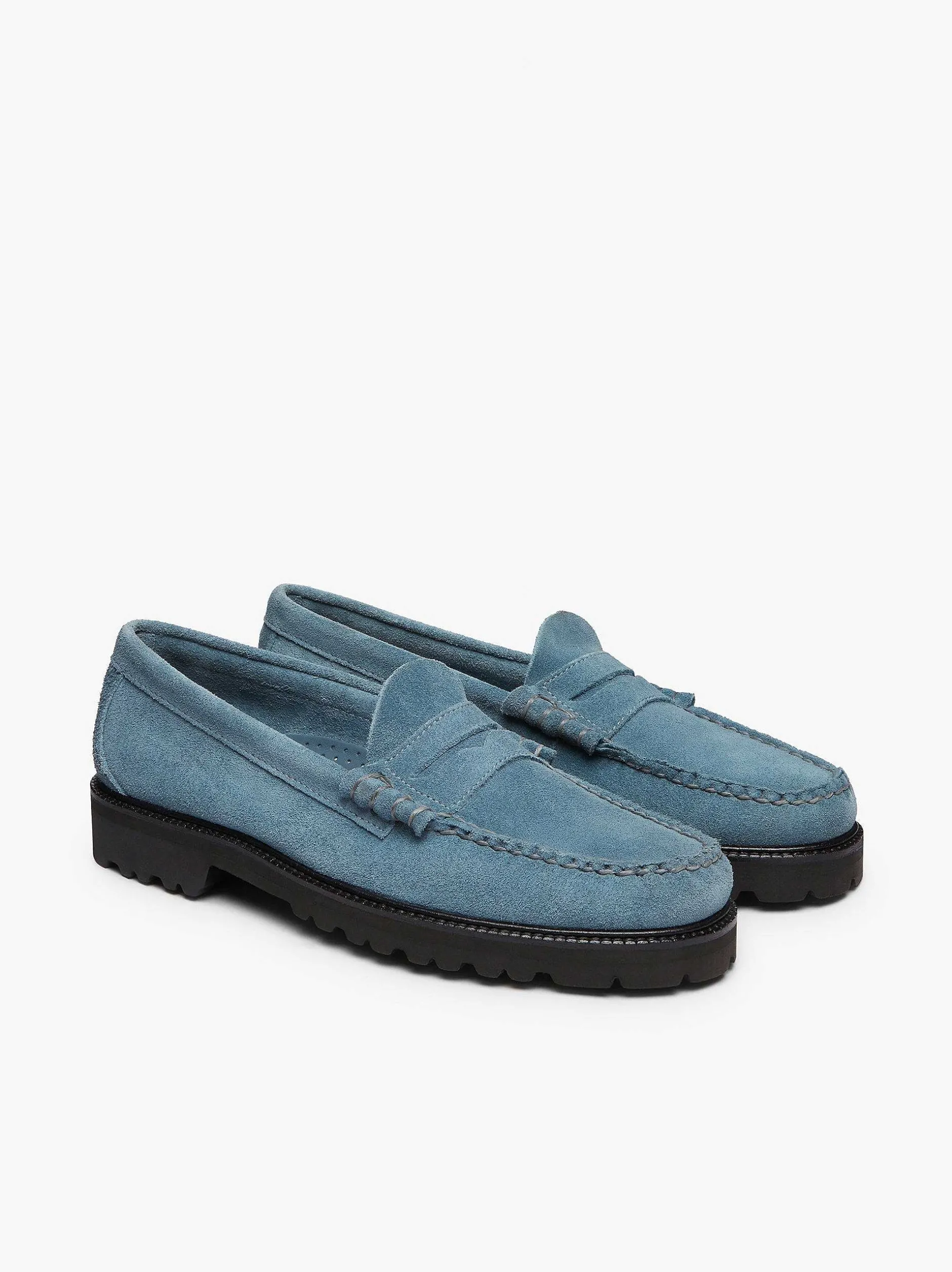 Best G.H.BASS Weejuns 90S Larson Penny Loafers Slate Blue