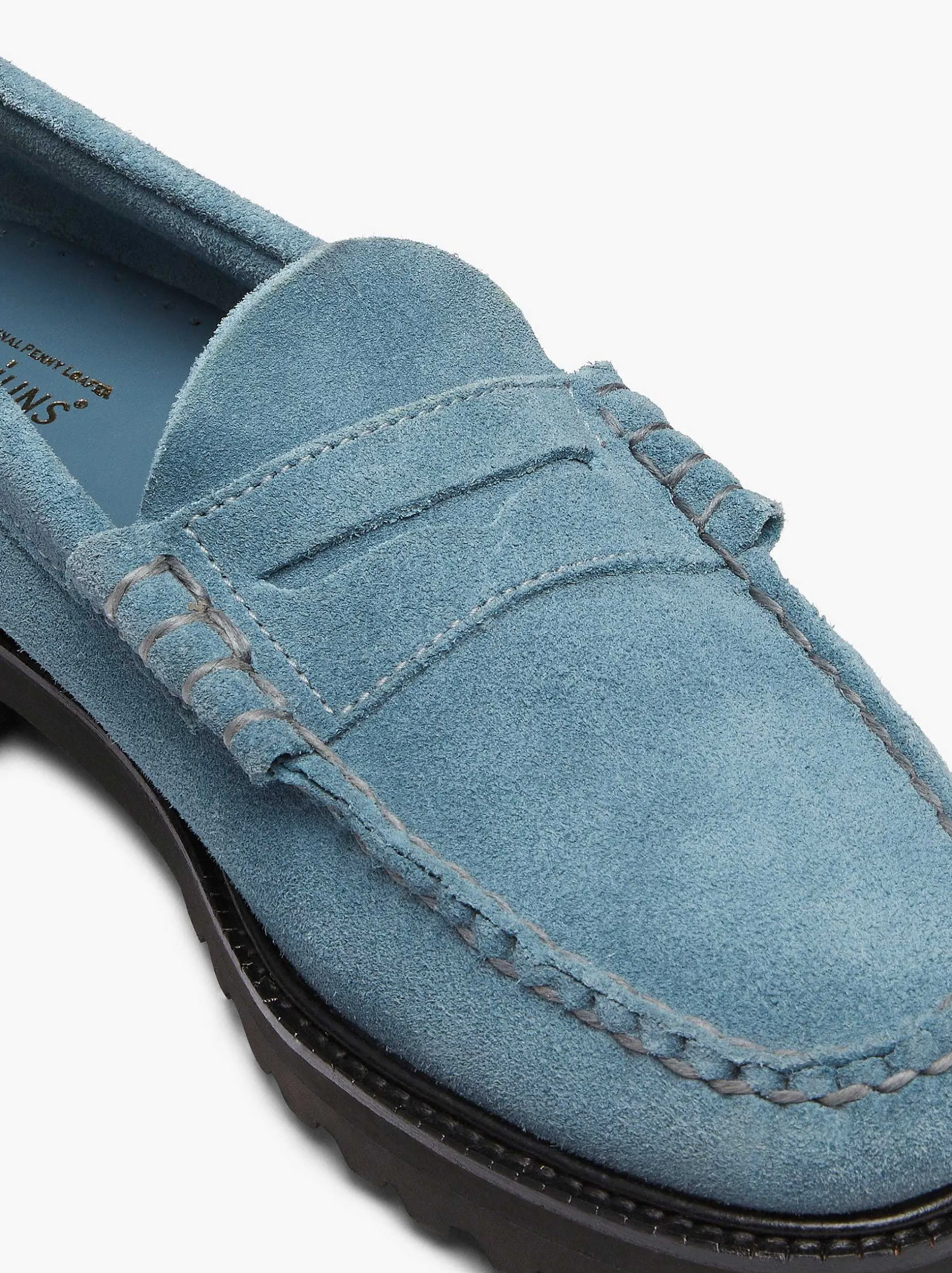 Best G.H.BASS Weejuns 90S Larson Penny Loafers Slate Blue