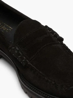 Hot G.H.BASS Weejuns 90S Larson Penny Loafers Black