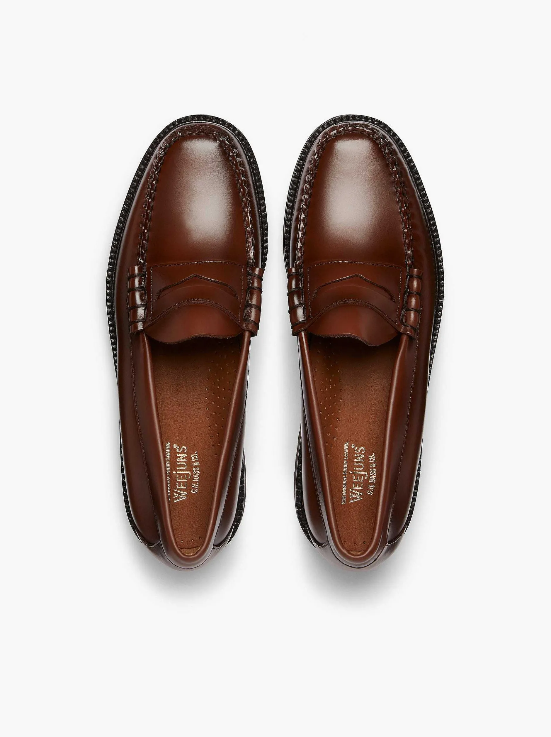 Hot G.H.BASS Weejuns 90S Larson Penny Loafers Brown