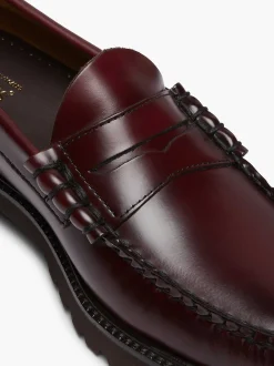 Clearance G.H.BASS Weejuns 90S Larson Penny Loafers Wine