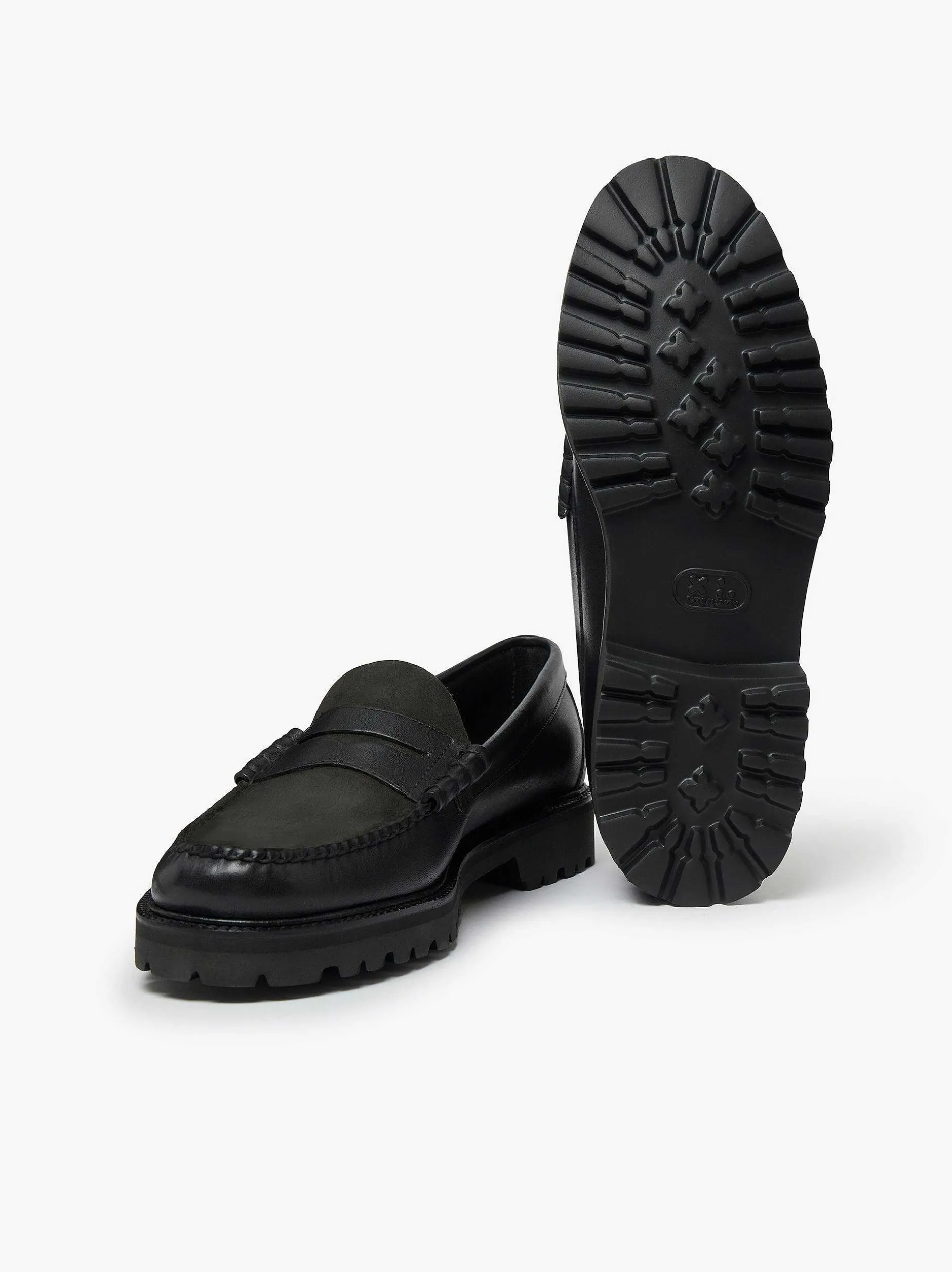 Discount G.H.BASS Weejuns 90S Larson Penny Loafers Black