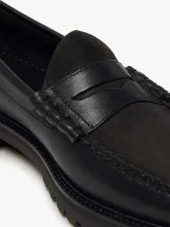 Discount G.H.BASS Weejuns 90S Larson Penny Loafers Black