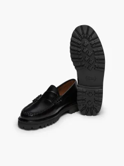 New G.H.BASS Weejuns 90S Larson Penny Loafers Black