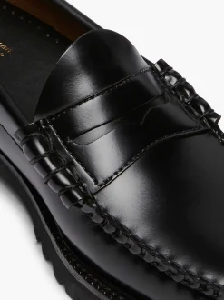 New G.H.BASS Weejuns 90S Larson Penny Loafers Black